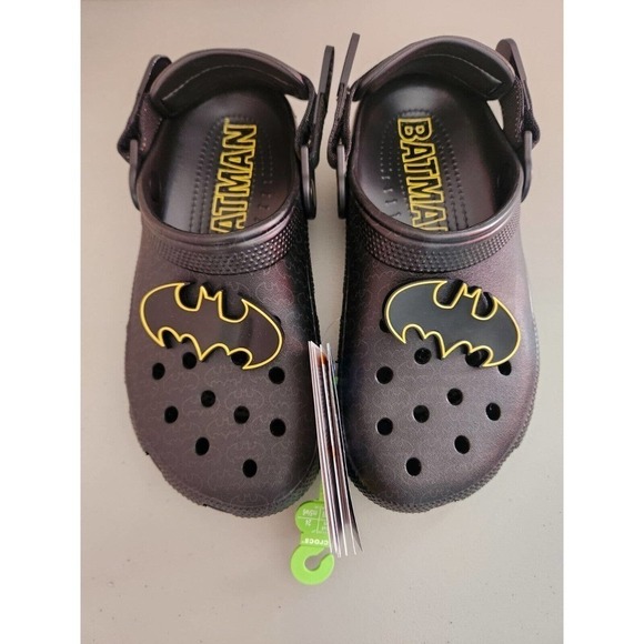 New Crocs Batman Adjustable SR Clog US- M6/W8 Unisex Black - Picture 1 of 12